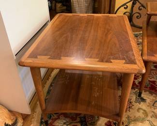 #31 Mid-Century End Table w/shelf (finish as is) - 21x26x19 $75.00
