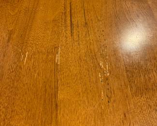 #16 oak high top table with drop leaves around to square with 8 chairs 46-56x36T as is finish $225.00