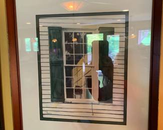 #30 Original Water color by Ed Starns of Window of Constitution Hall $100.00