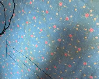 #89 Baby Quilt - Cat - has stains - Hand-tied $30.00