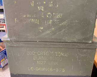 #181 Garage Lot of 4 Ammo Boxes $36.00