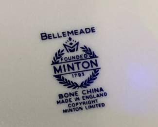 #195 China Minton "Bellemeade"China 25 piece $85.00