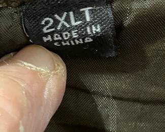 #197 coat XXL men's brown swede jacket $30.00