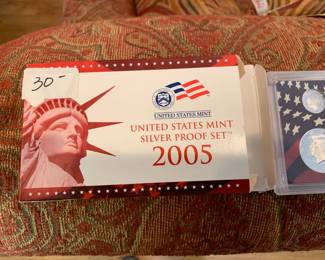 #184 coins 2005 silver proof set $30.00