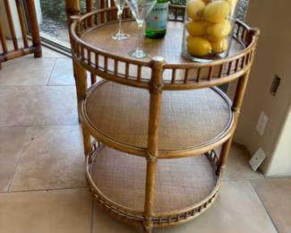 McGuire Rolling Bar Cart