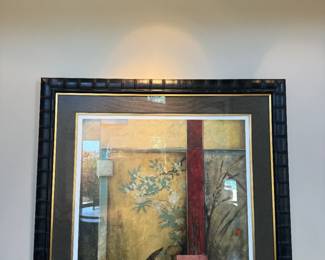 Large Japanese Painting Beautifully Framed