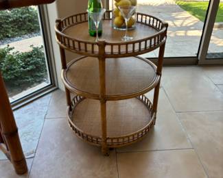 McGuire Rolling Bar Cart