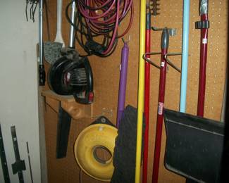 blower, garden tools, extension cords