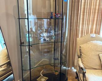 Glass Display Case with Lights