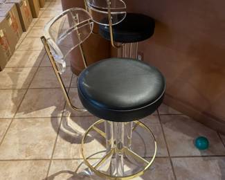 Lucite Bar Stools