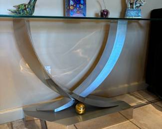 Modern Glass Table by Greg Sheres *Signed 43/300*