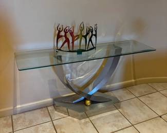 Modern Glass Table by Greg Sheres *Signed 43/300*