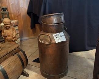 Copper Milk Can