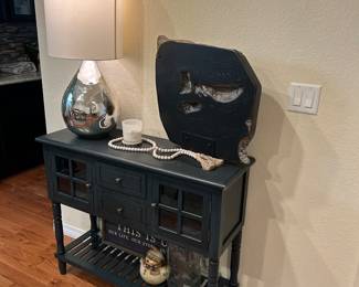 Blue cabinet 41x14x34”