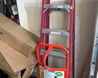 Dolly and ladder 