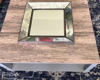 Square mirror 
Coffee table 