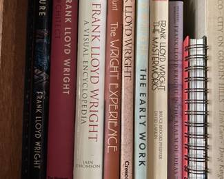 A Collection of books by and about Frank Lloyd Wright