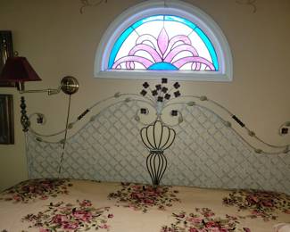 Heavy iron king headboard 