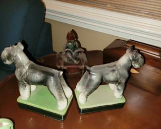 Vtg Takahashi schnauzer bookends