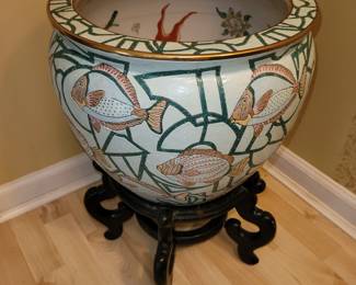Large fishbowl planter