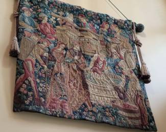 Large wall tapestry "grape harvest"