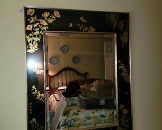 Large LaBarge black and gold mirror