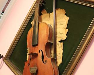 Antique Mounted Violin