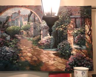 Behrens Tapestry Wall Hanging Italy "Villa Cipriani Archway"