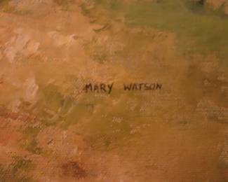 Mary Watson Landscape Oil on Canvas 