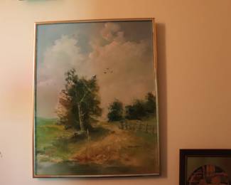 Mary Watson Landscape Oil on Canvas 