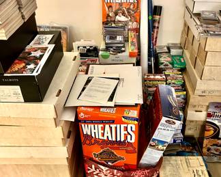 Boxes of Sports Cards, Wheaties Boxes, other Sports Memorabilia 