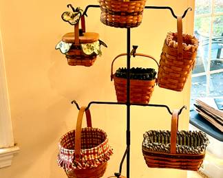 Longaberger small basket display