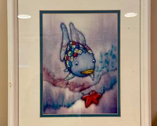 "Rainbow Fish" Framed Marcus Pfister Print