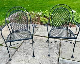 (2) Wrought Iron Chairs