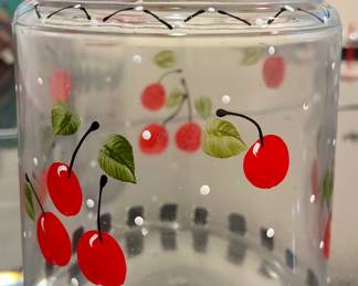 Hand Painted Biscuit Jar