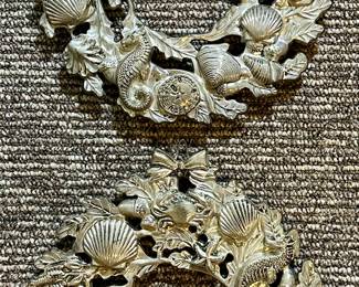 (2) Godinger Sea Life Wreaths