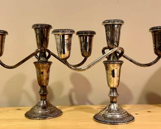 Sterling Silver Candelabras