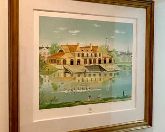 Michael Delacroix,  "Weld Boat House" - Harvard University, Signed and Numbered 126/350