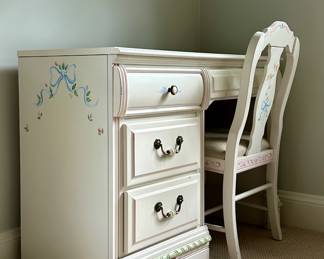Hand Painted Desk & Chair