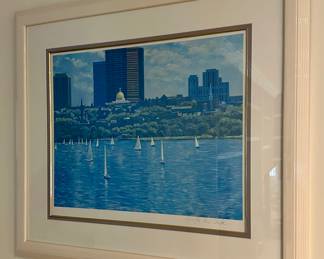 "Boston Boat Basin," Signed Geoffrey Chalmers '87 