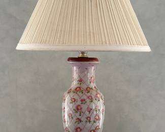 Floral Ceramic Lamp