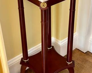 (2) Marble Top Plant Stands 