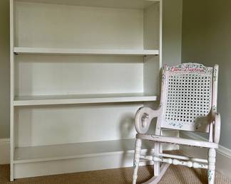 Bookshelf & Child's Rocking Chair 
