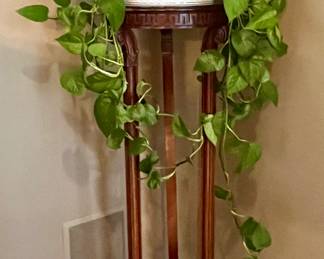 Tall Mahogany Plant Stand