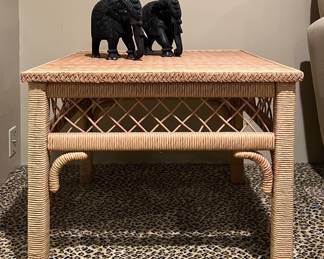 Wicker Side Table