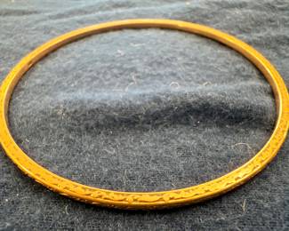 14K Gold Bangle 