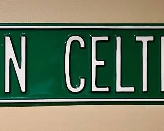 Boston Celtics Street Sign