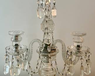 Georgian Cut Two Light Candleabra