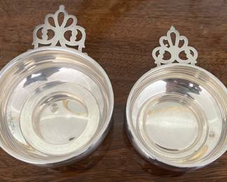 (2) Sterling Silver Porringers