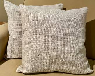 (2) Pottery Barn Down Pillows